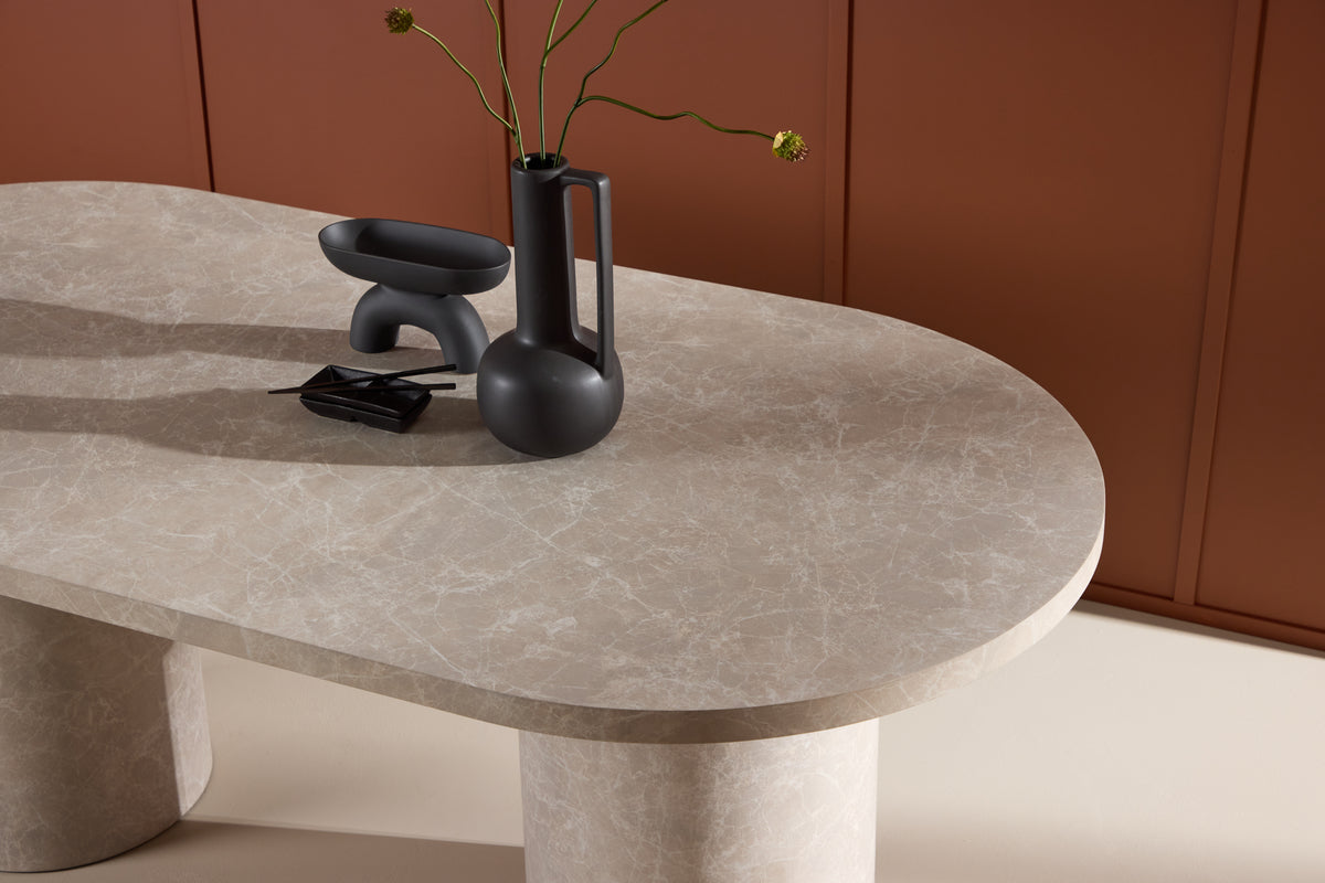 Esstisch Cielo - im schlichten Design mit einer eleganten Marmoroptik