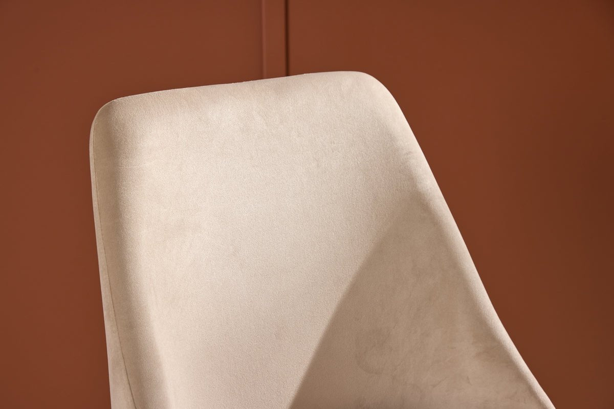 2er sæt - Stol Liora af blød polyestersammet