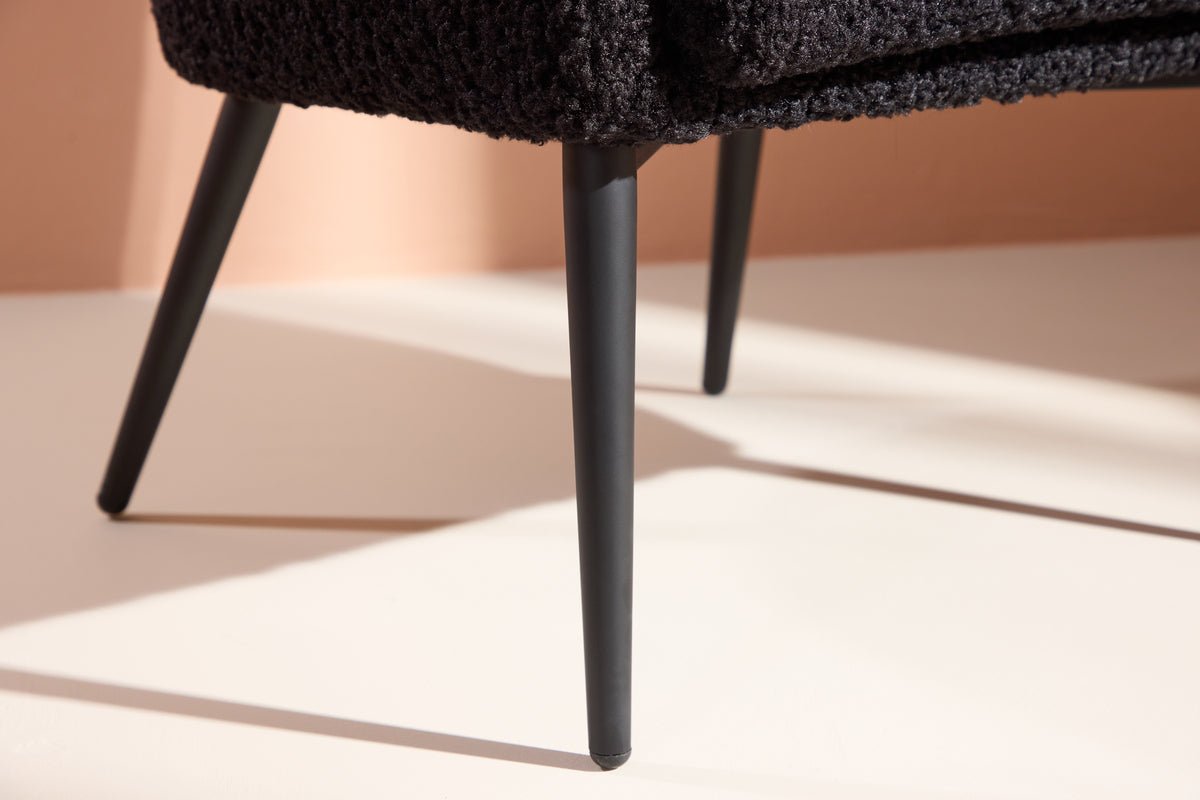 Lænestol Comfy - med teddyfår i valgfri Sort eller Hvid