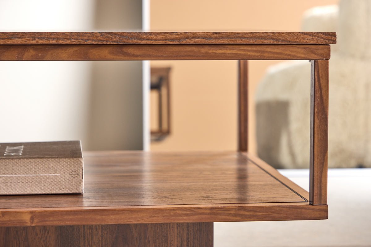 Sofabord Magela - i valnødde-look