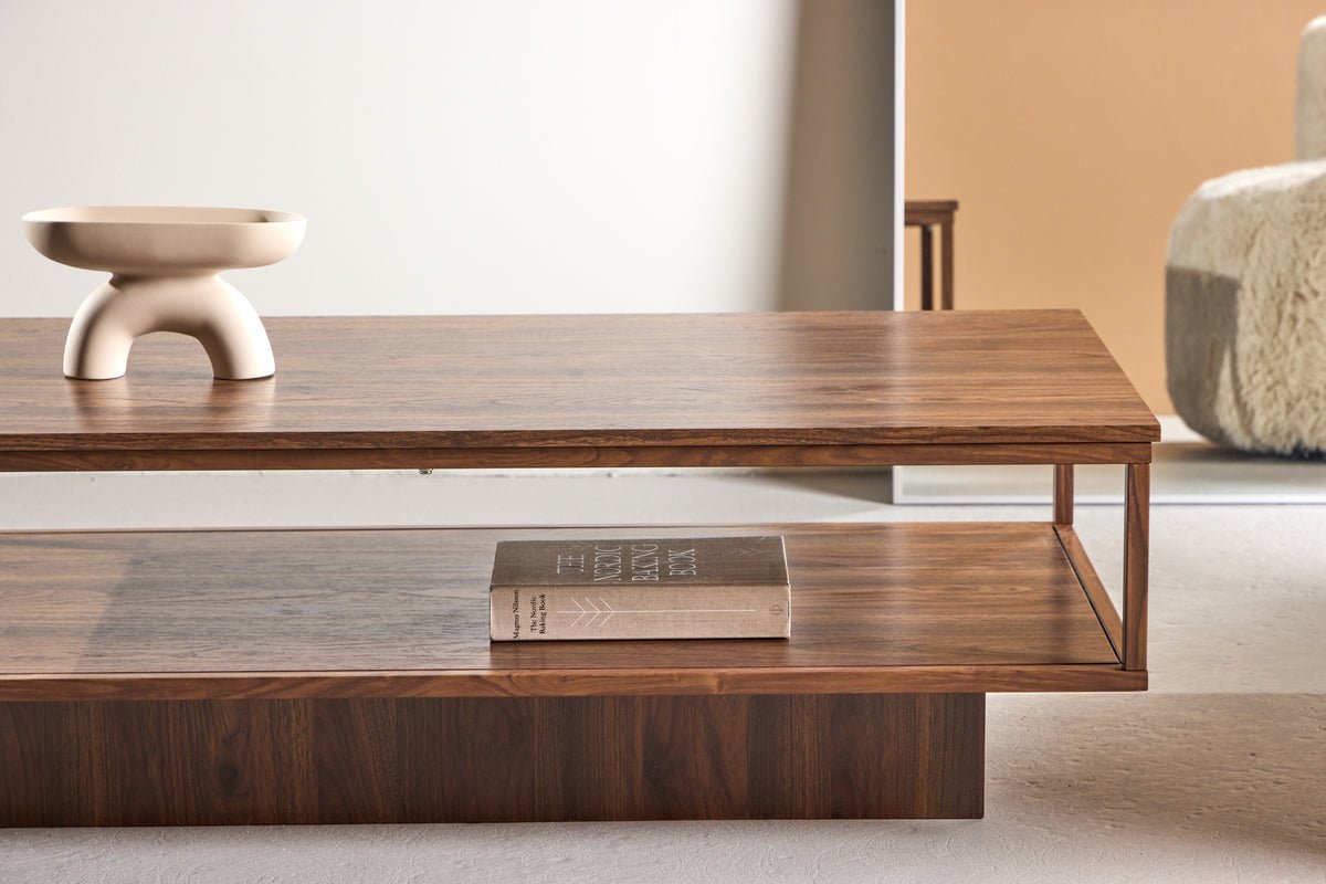 Sofabord Magela - i valnødde-look
