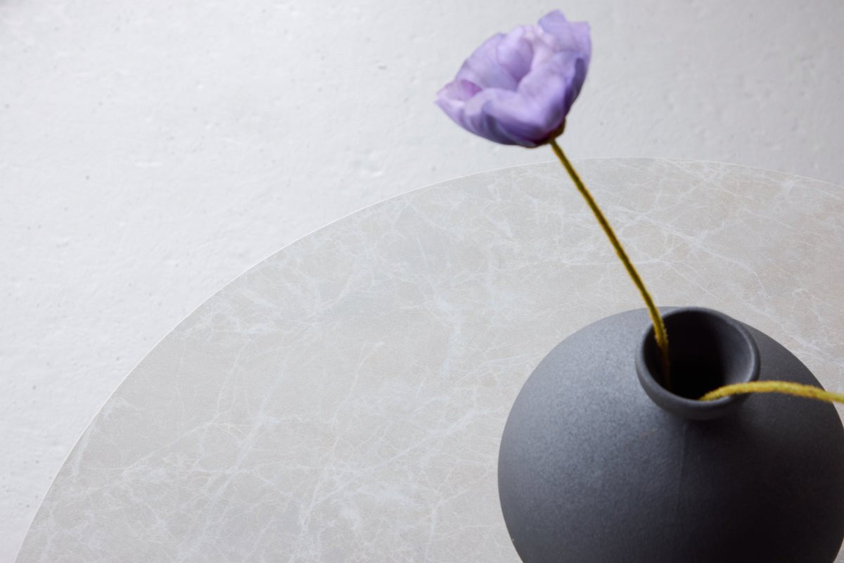 Sofabord Navaro - Rundt bord i blød Beige