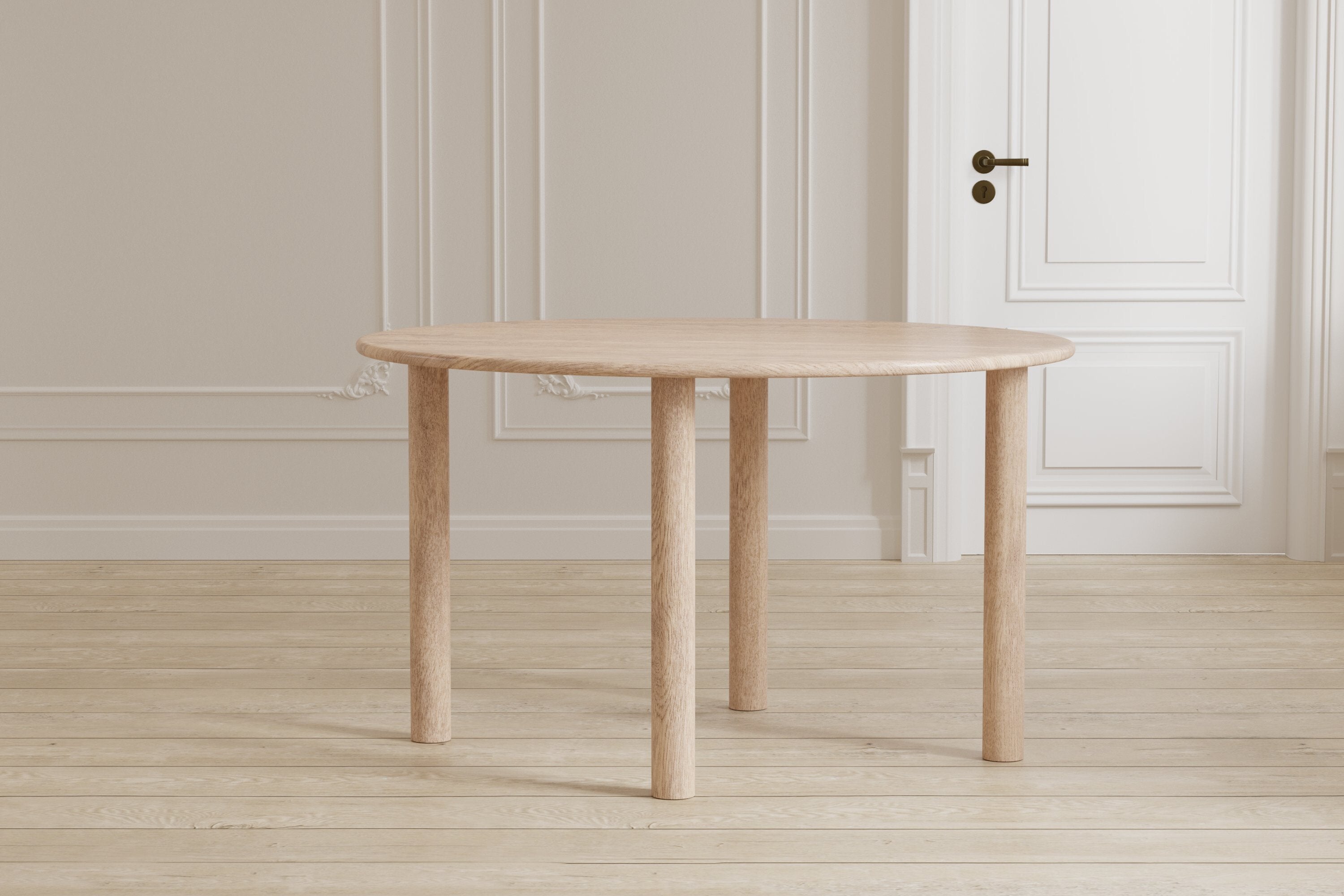 Spisebord Uvella - Ovalt bord i naturligt udseende