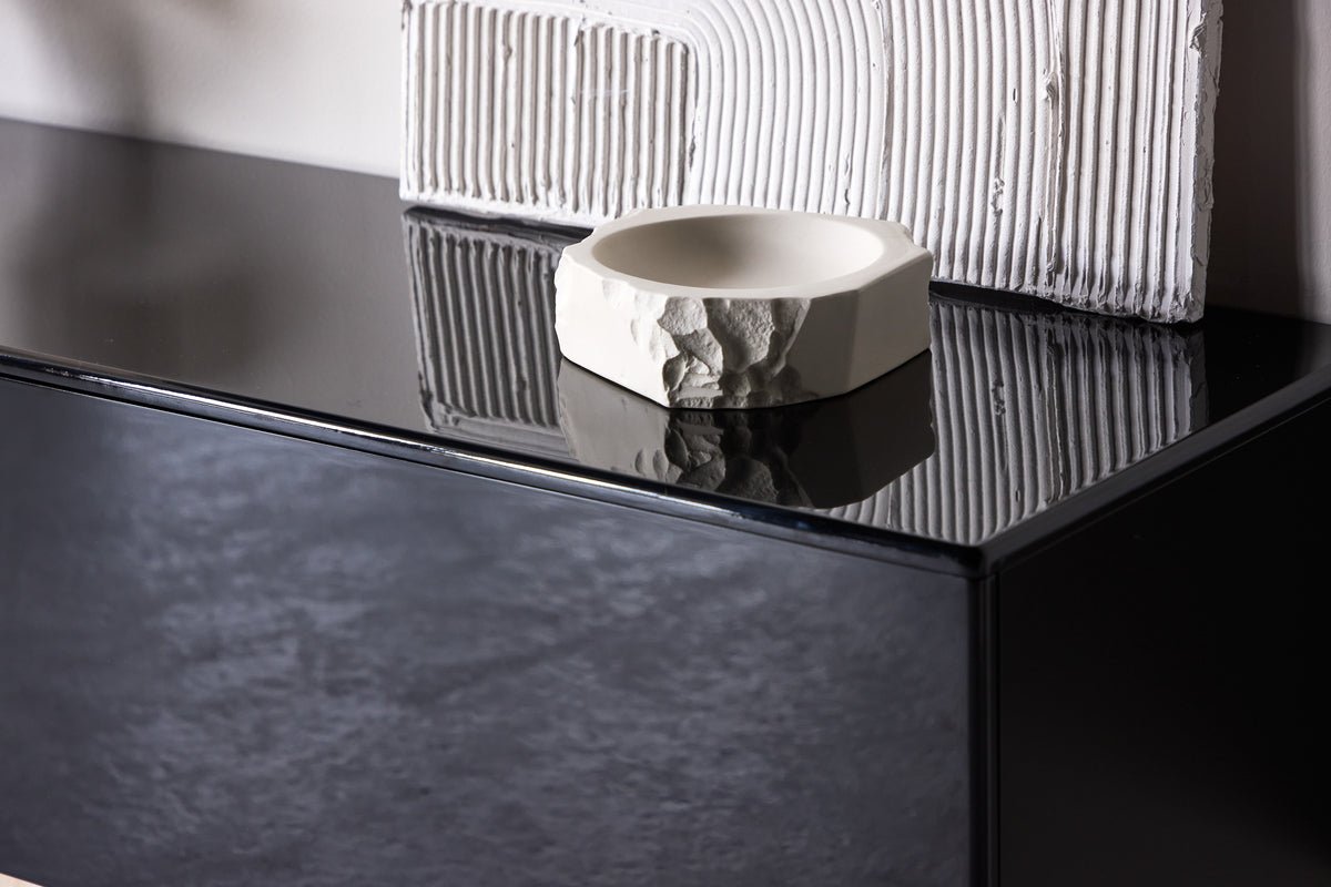 Designer TV-Lowboard Noirra – Svævende design i Sort