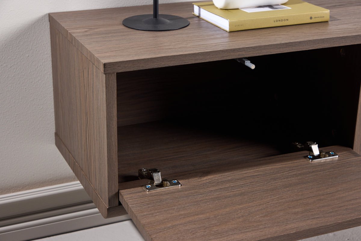 Designer TV-Lowboard Taverno – varmt trædesign med opbevaringsplads