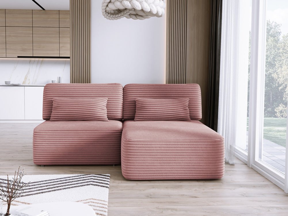 Designer Sofa Tilia Cordfløjl med sovefunktion og opbevaringsplads