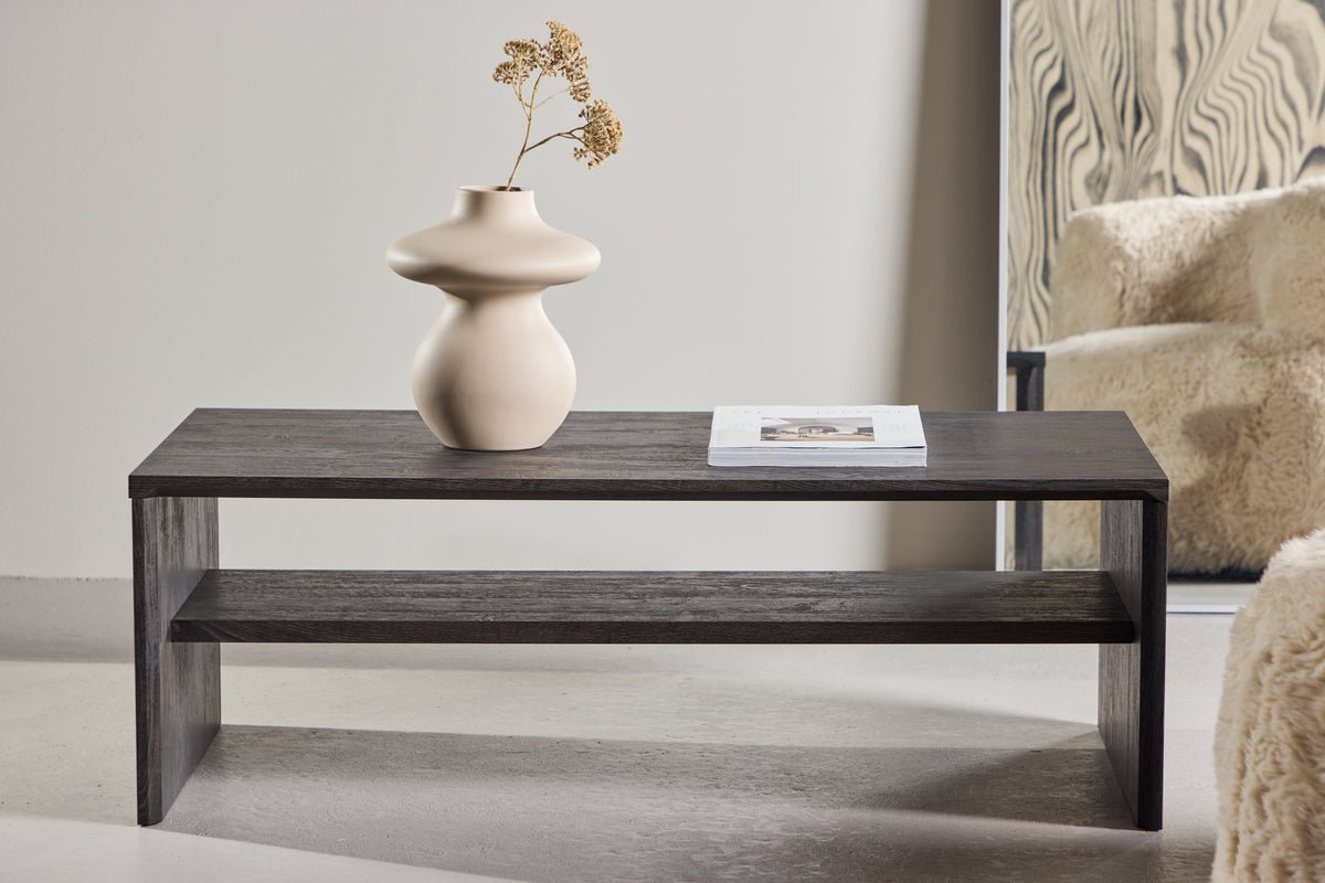 Sofabord Melana - med integreret hylde