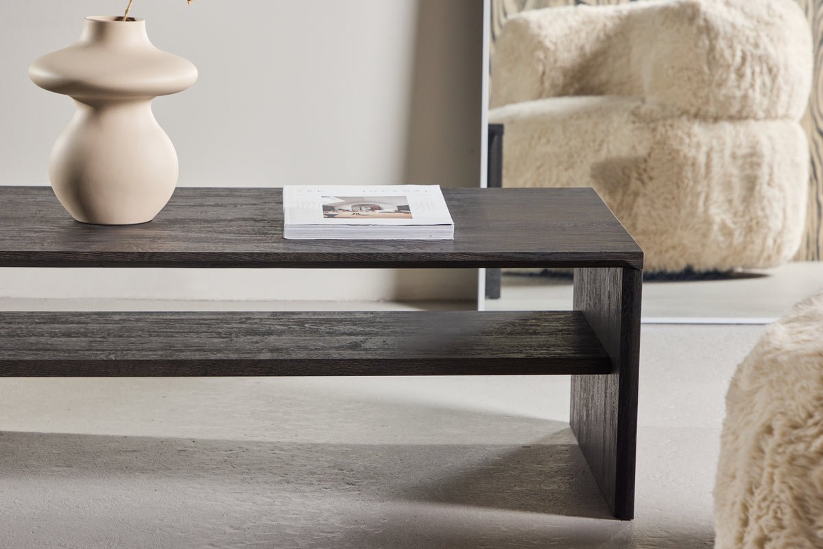 Sofabord Melana - med integreret hylde