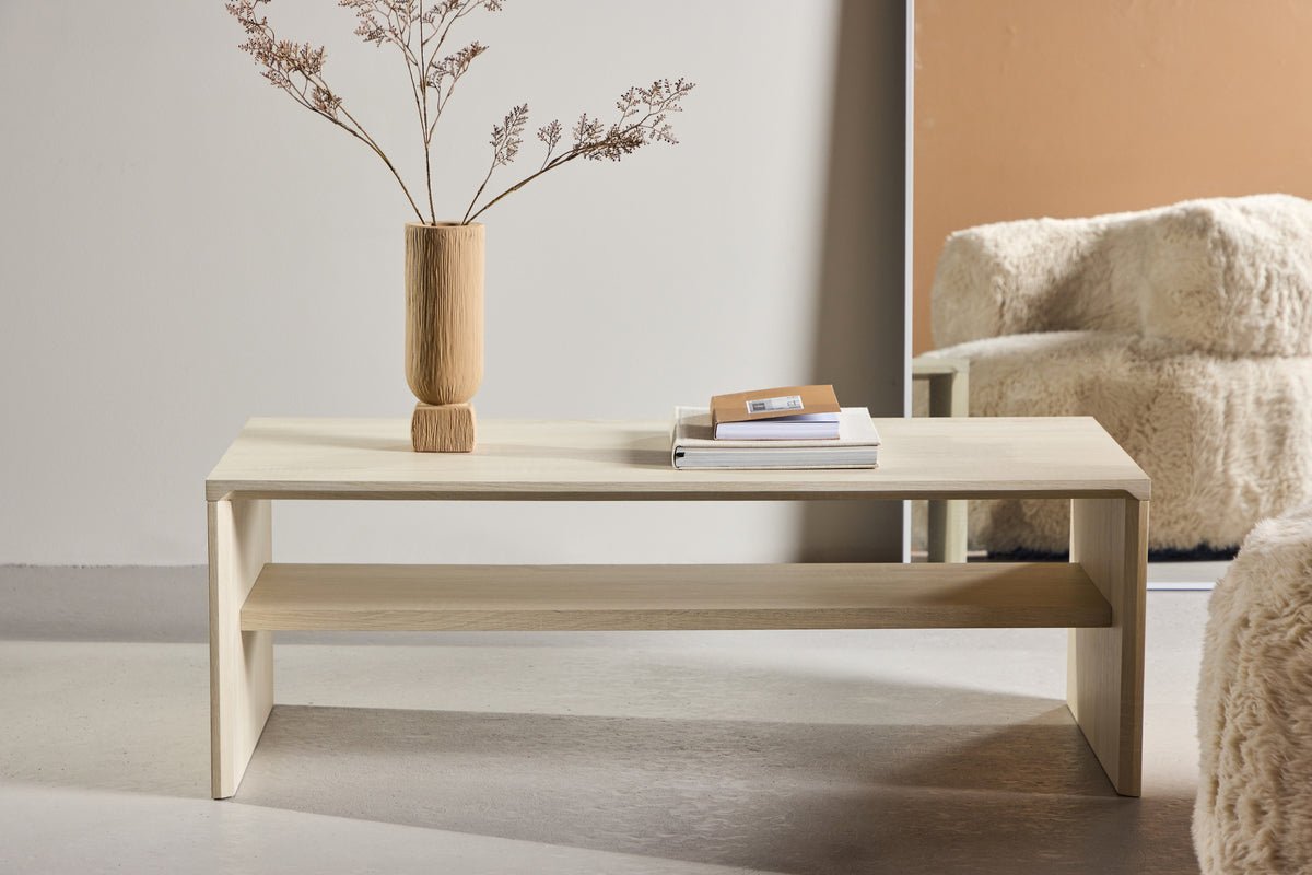 Sofabord Melana - med integreret hylde