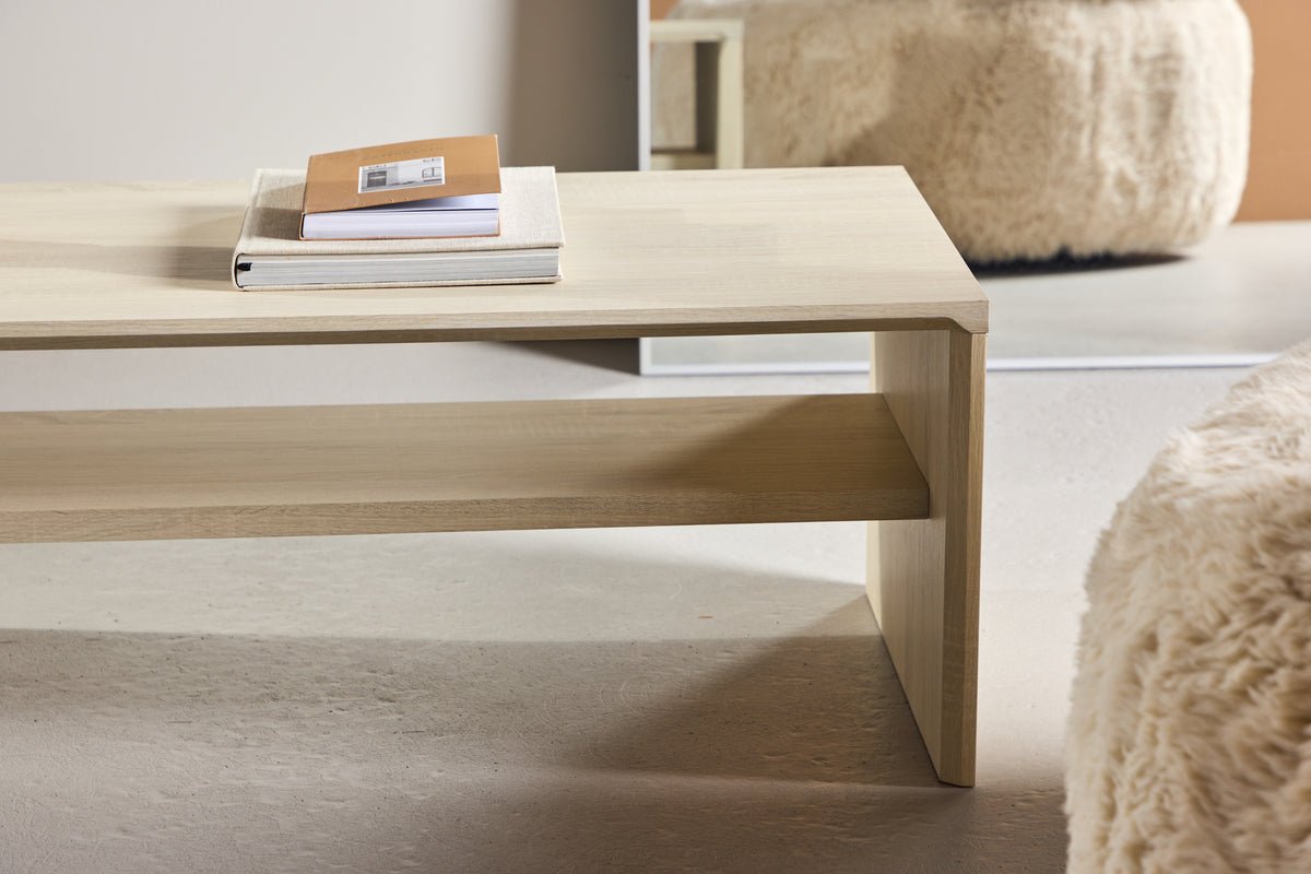 Sofabord Melana - med integreret hylde