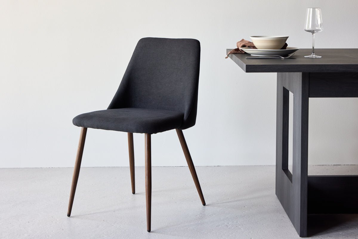 2er sæt - Stol Liora af blød polyestersammet