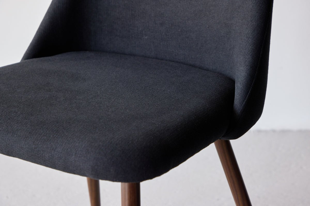 2er sæt - Stol Liora af blød polyestersammet