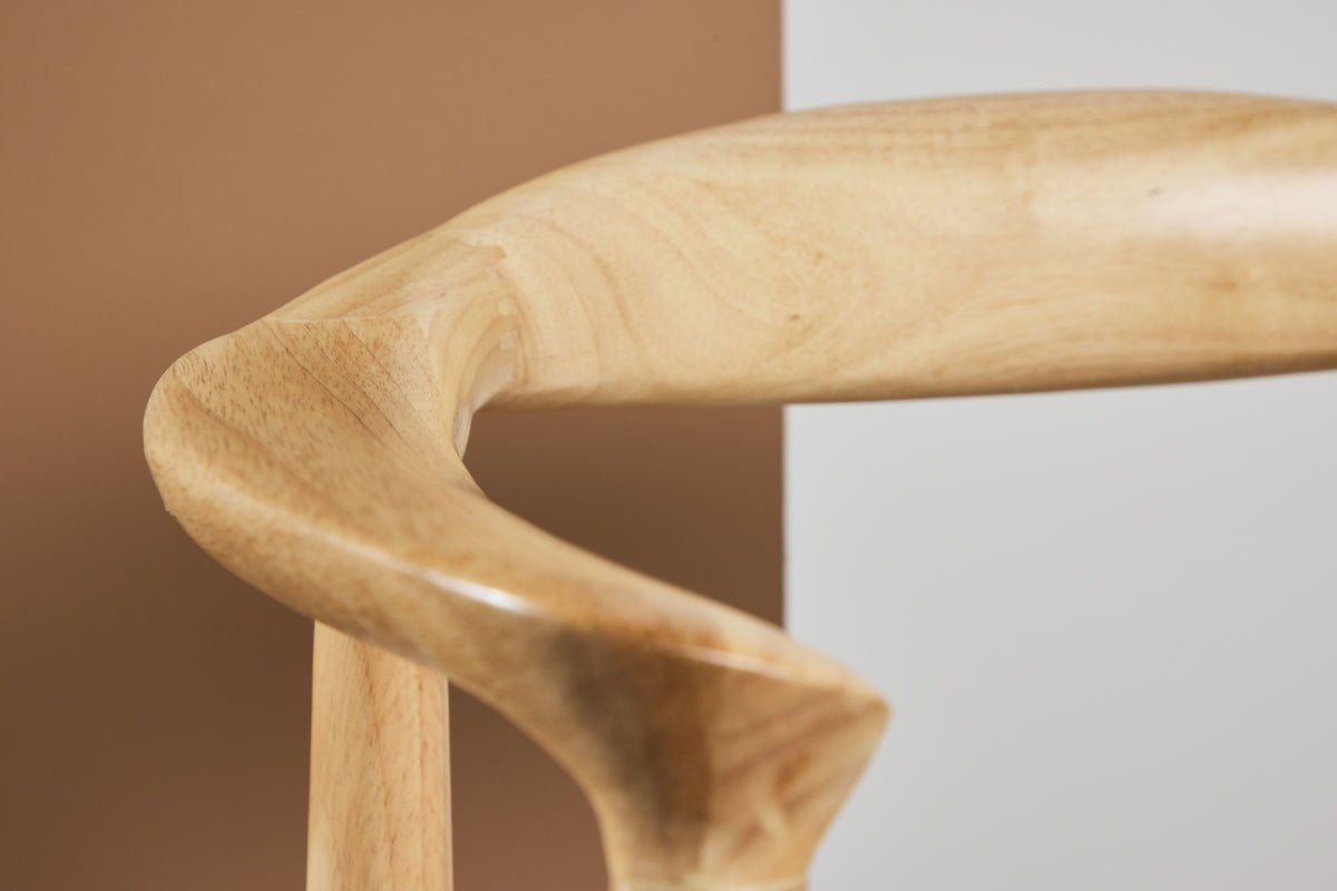 2 stk. sæt - Stol Leli af gummitræ og sejlgarnsspind