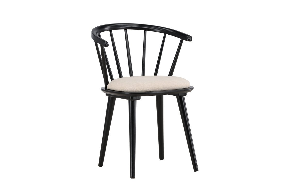 2 stk. sæt - stol Ballado med fastsyet sædehynde