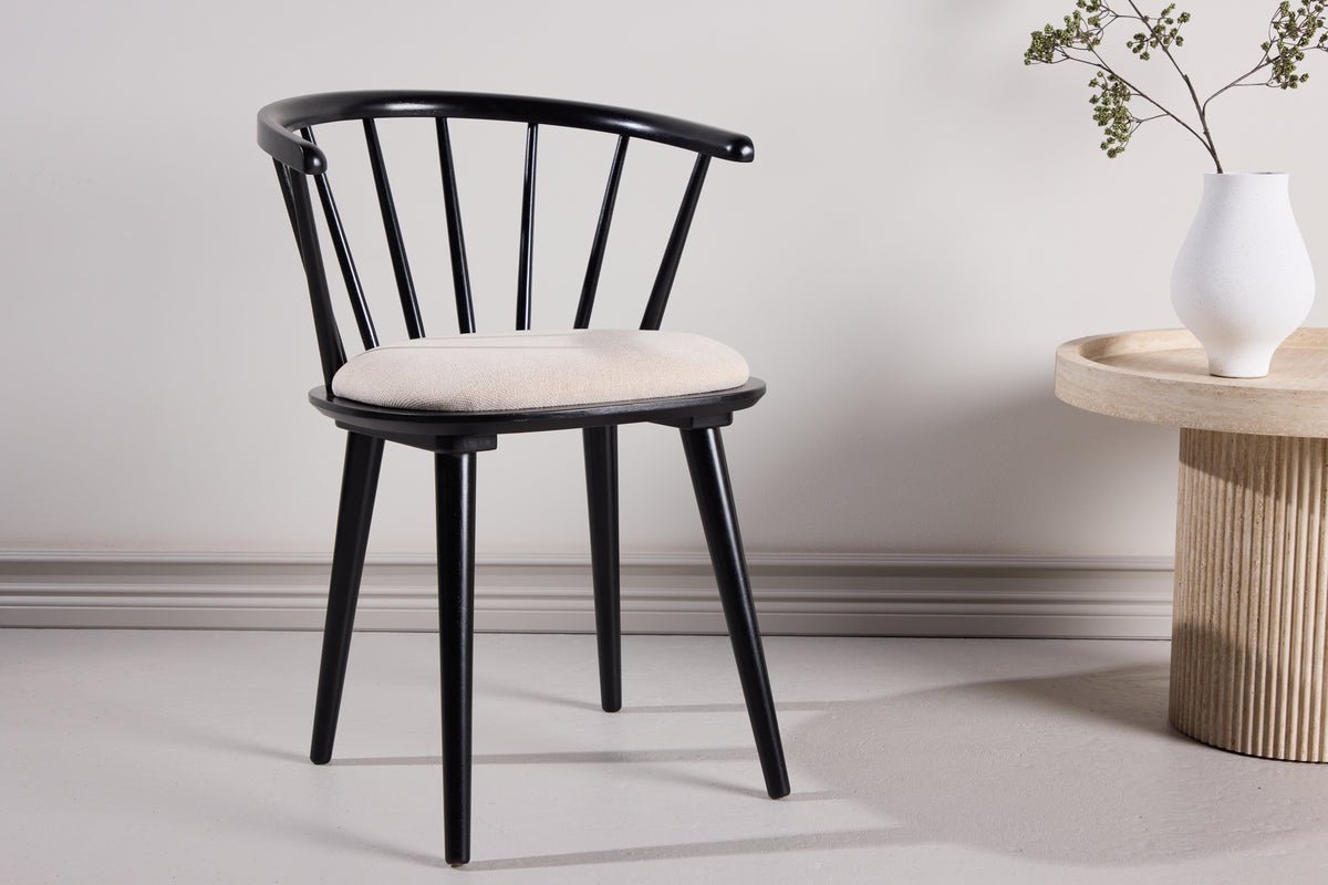 2 stk. sæt - stol Ballado med fastsyet sædehynde