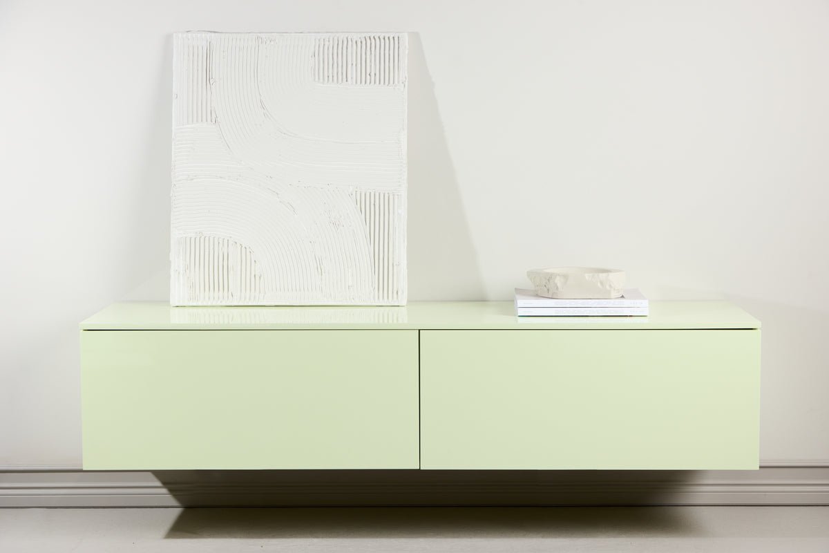 TV-Lowboard Marivo – Skinnende design i frisk Grøn