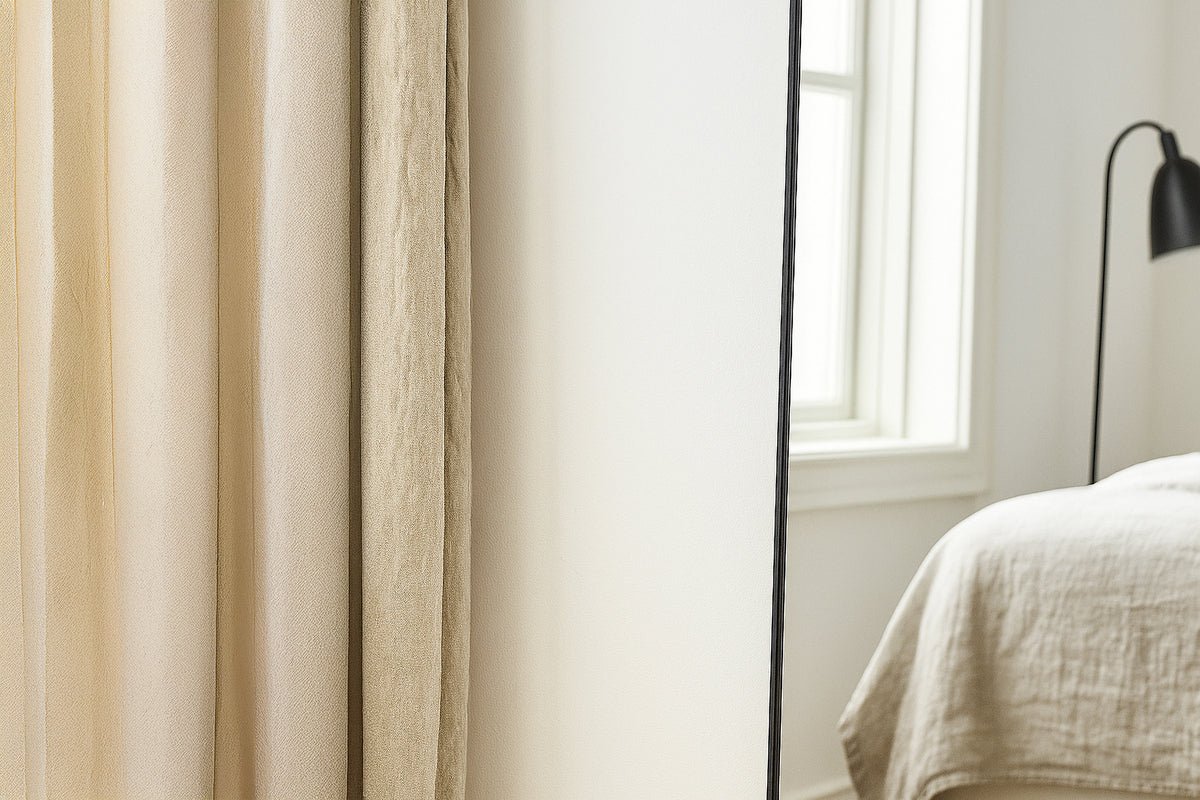 Spiegel Melton – med slank sort aluminiumsramme