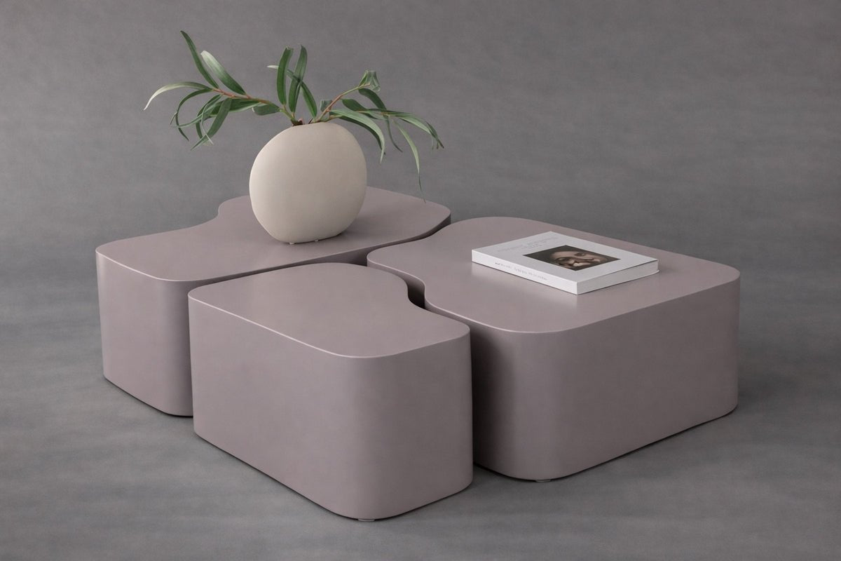 Sofabord Estaro - 3 dele sæt i Brun