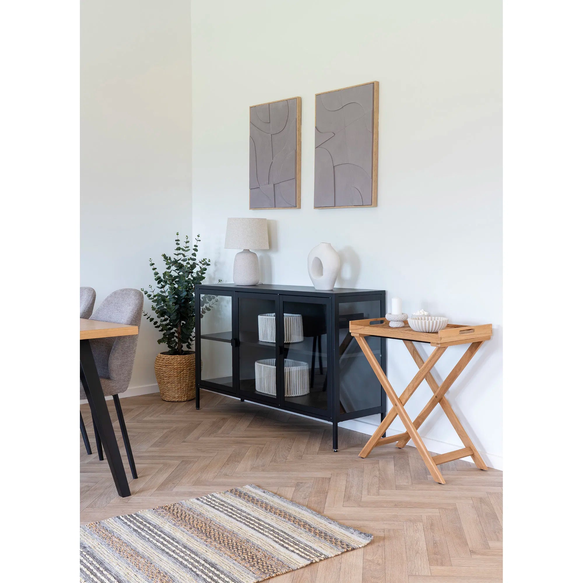 Bordlampe „Carmelo“ – Sandstruktur i moderne look