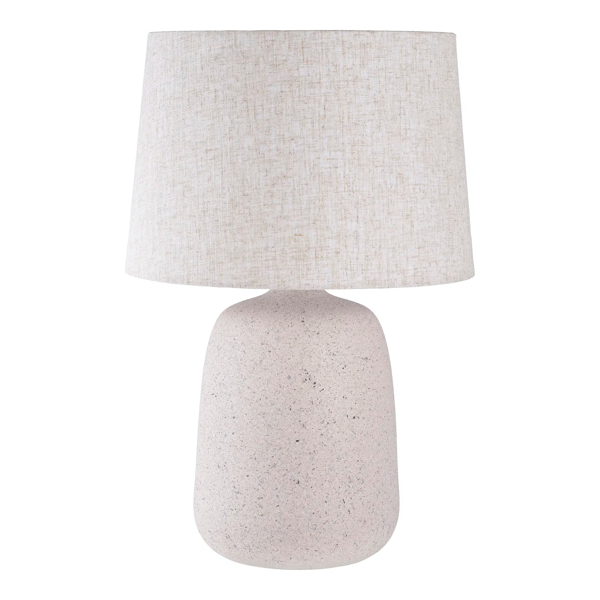 Bordlampe „Carmelo“ – Sandstruktur i moderne look