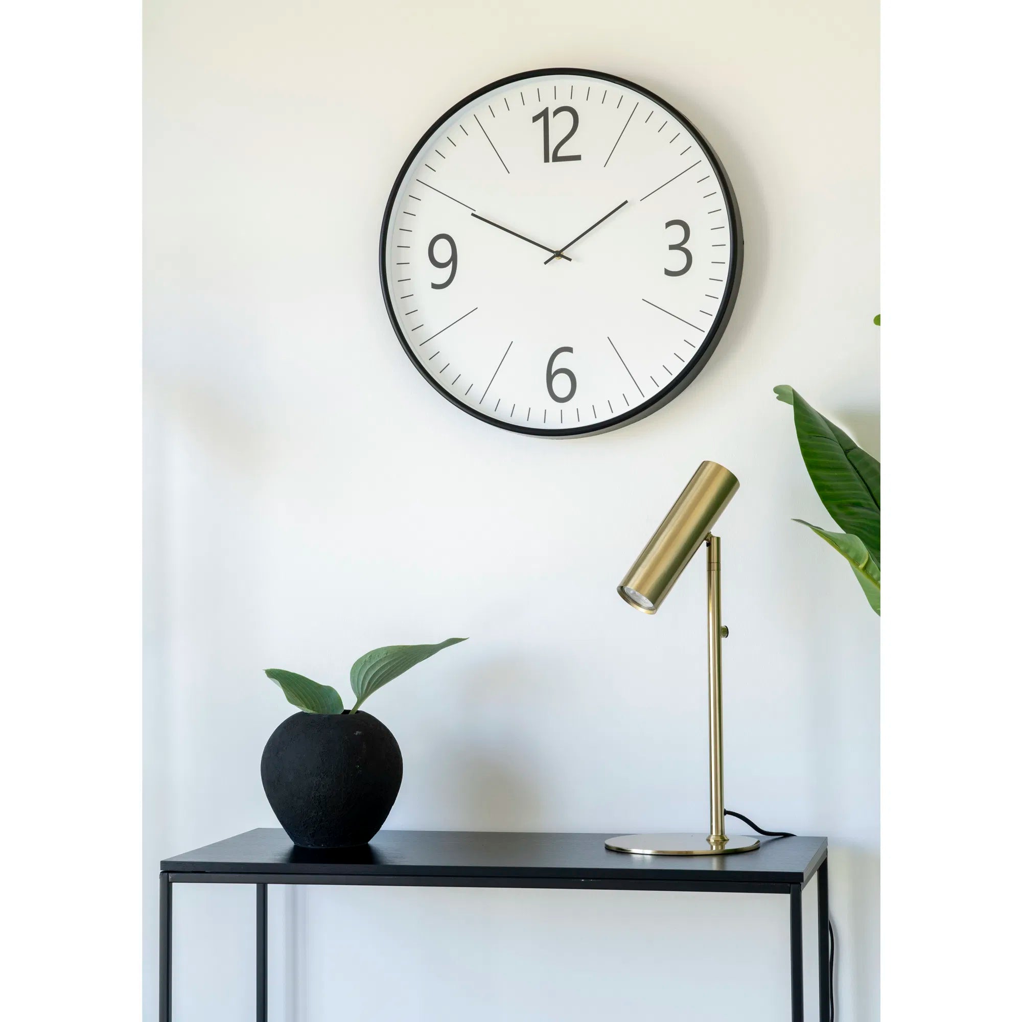 Bordlampe „Lazaro“ – metalaccent i sort eller guld