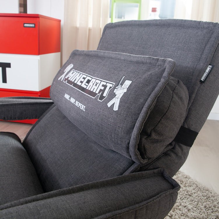 Minecraft gaming-stol „CraftStation“ – justerbar med fodstøtte, armlæn og tastaturbakke