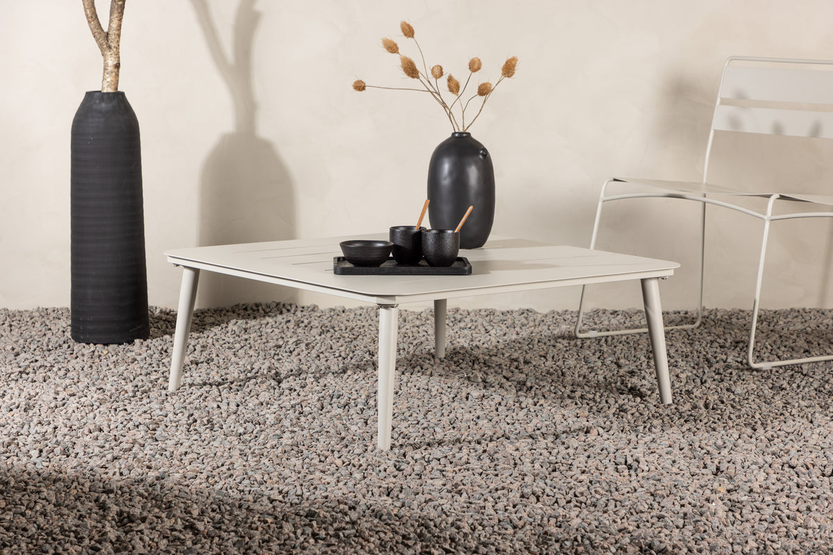 Have sofabord Hannes - af beige aluminium