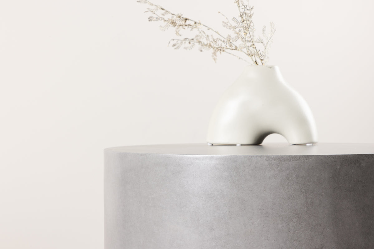 Havebord India - Ø60 i aluminium i farven Grå