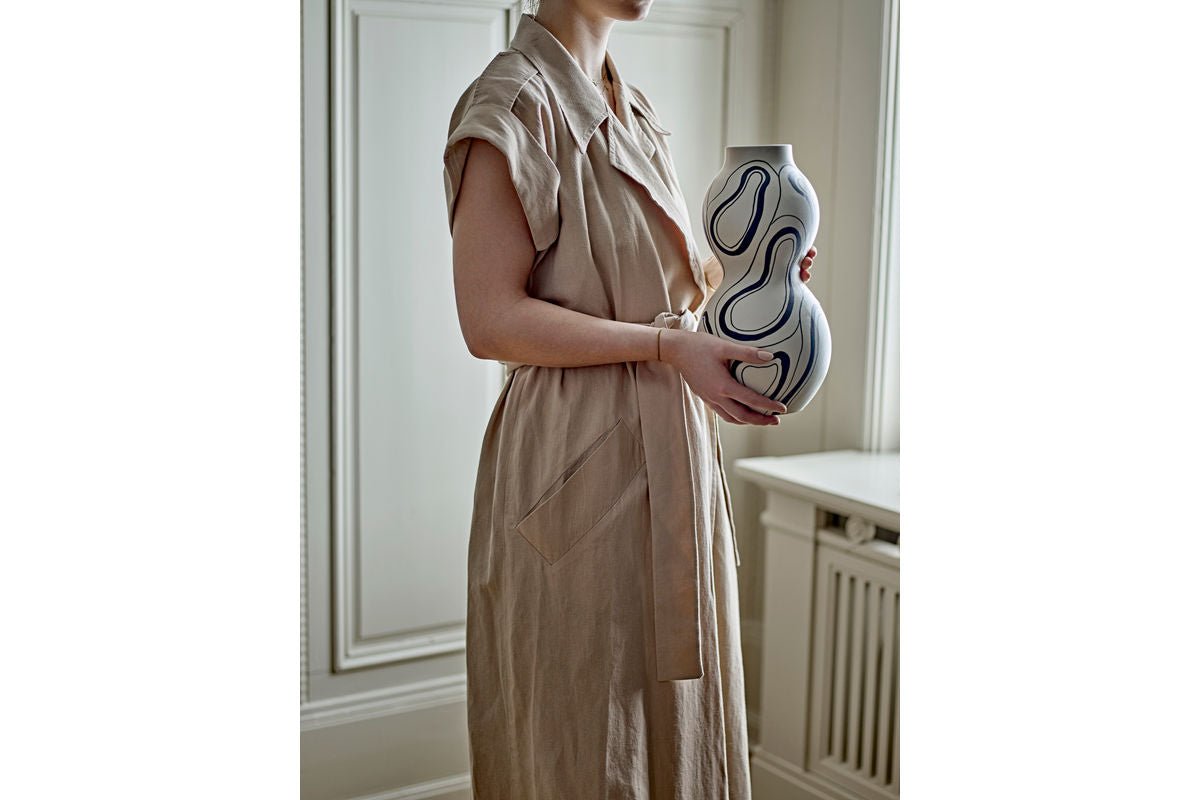 Vase „Femimara“ – mit organischem Muster