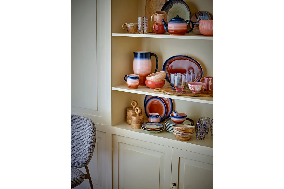 Becher Rosina – Handbemalte Steingutbecher  (4er-Set)