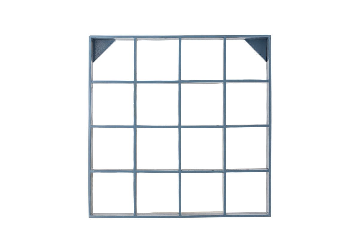 Reol Maribo – Skuffereol af genanvendt træ i blå