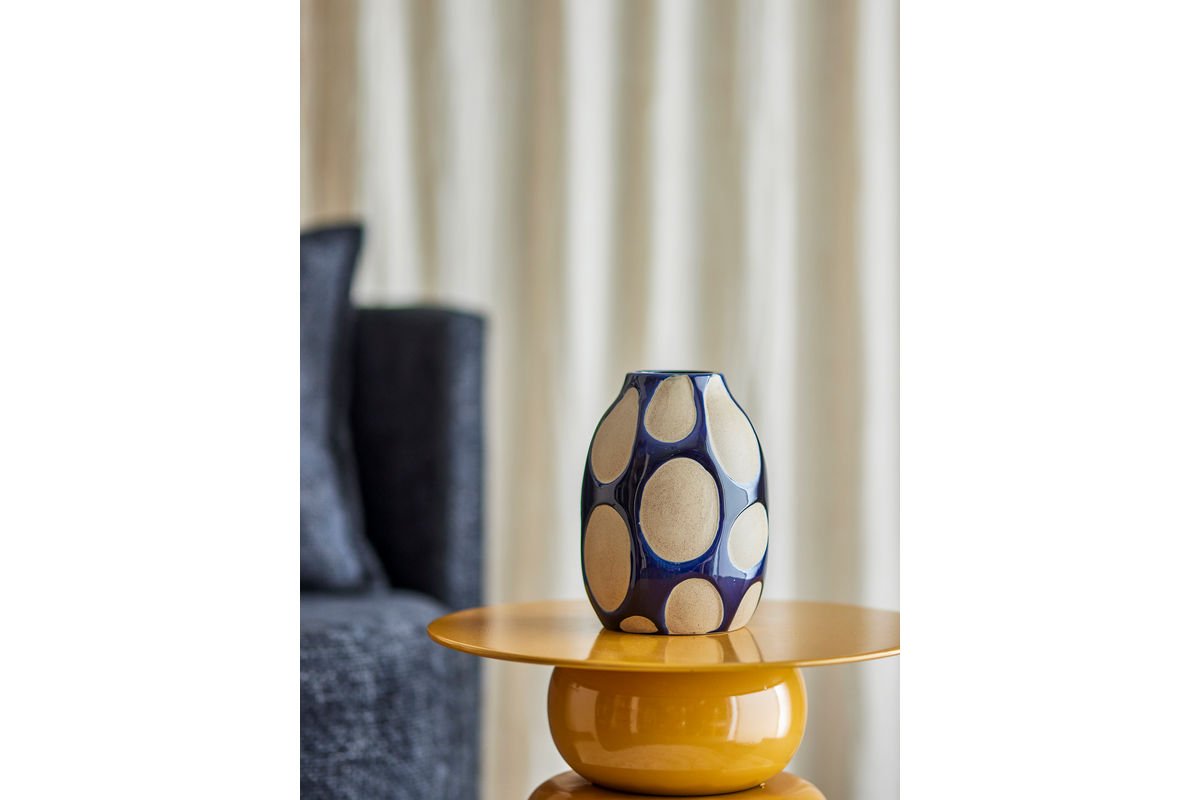 Vase „Zavien“ – Blåt stentøj