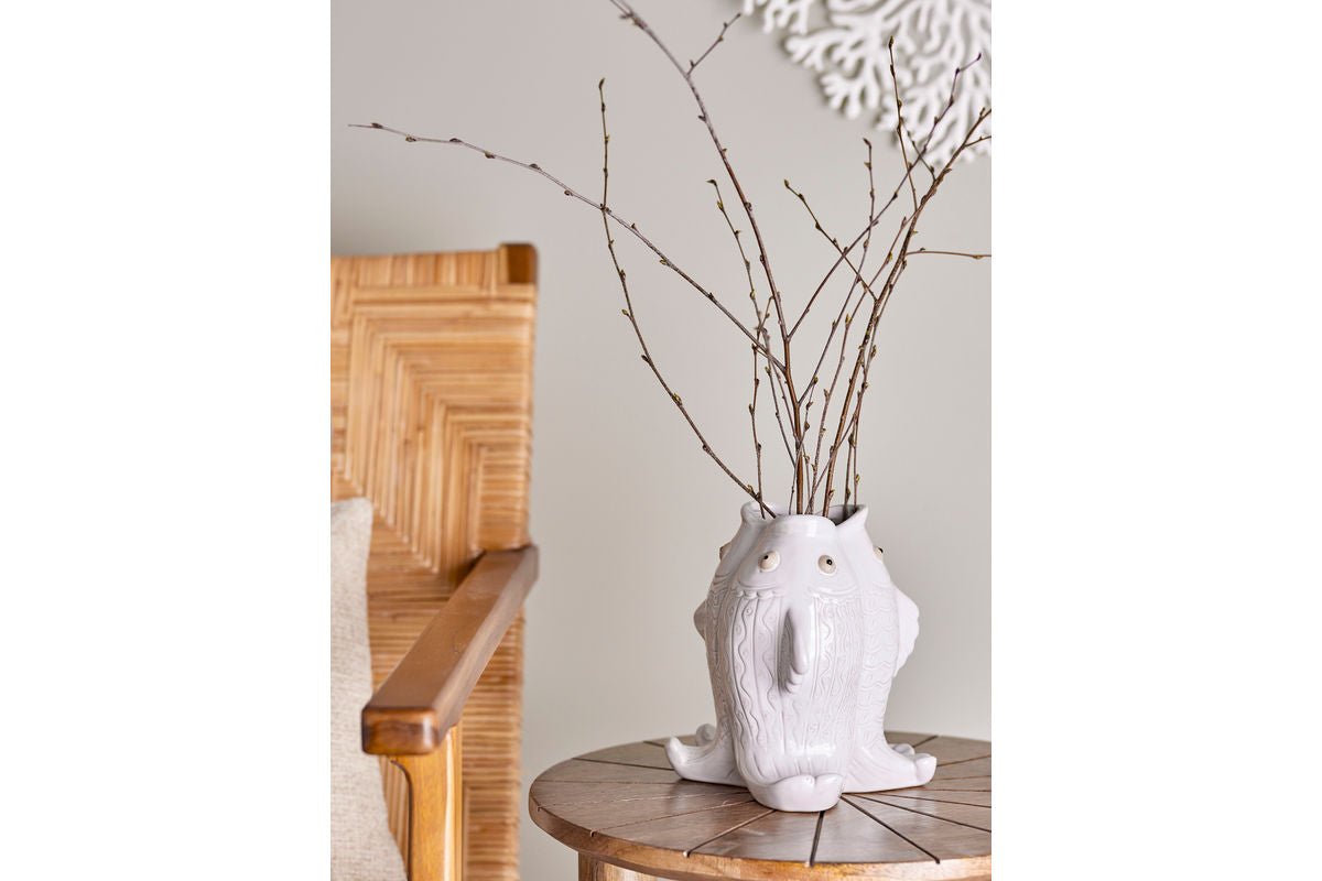 Vase „Ilvara“ – Hvid stentøj