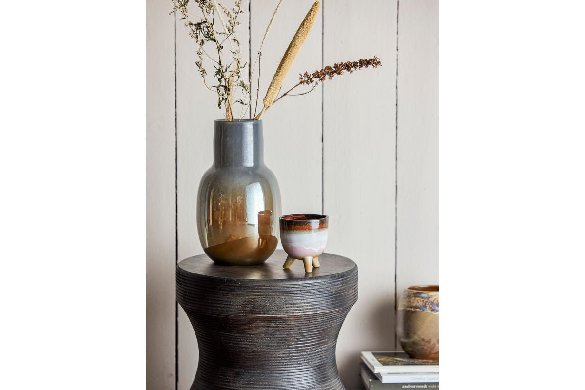 Vase „Amara“ – Brunt glas