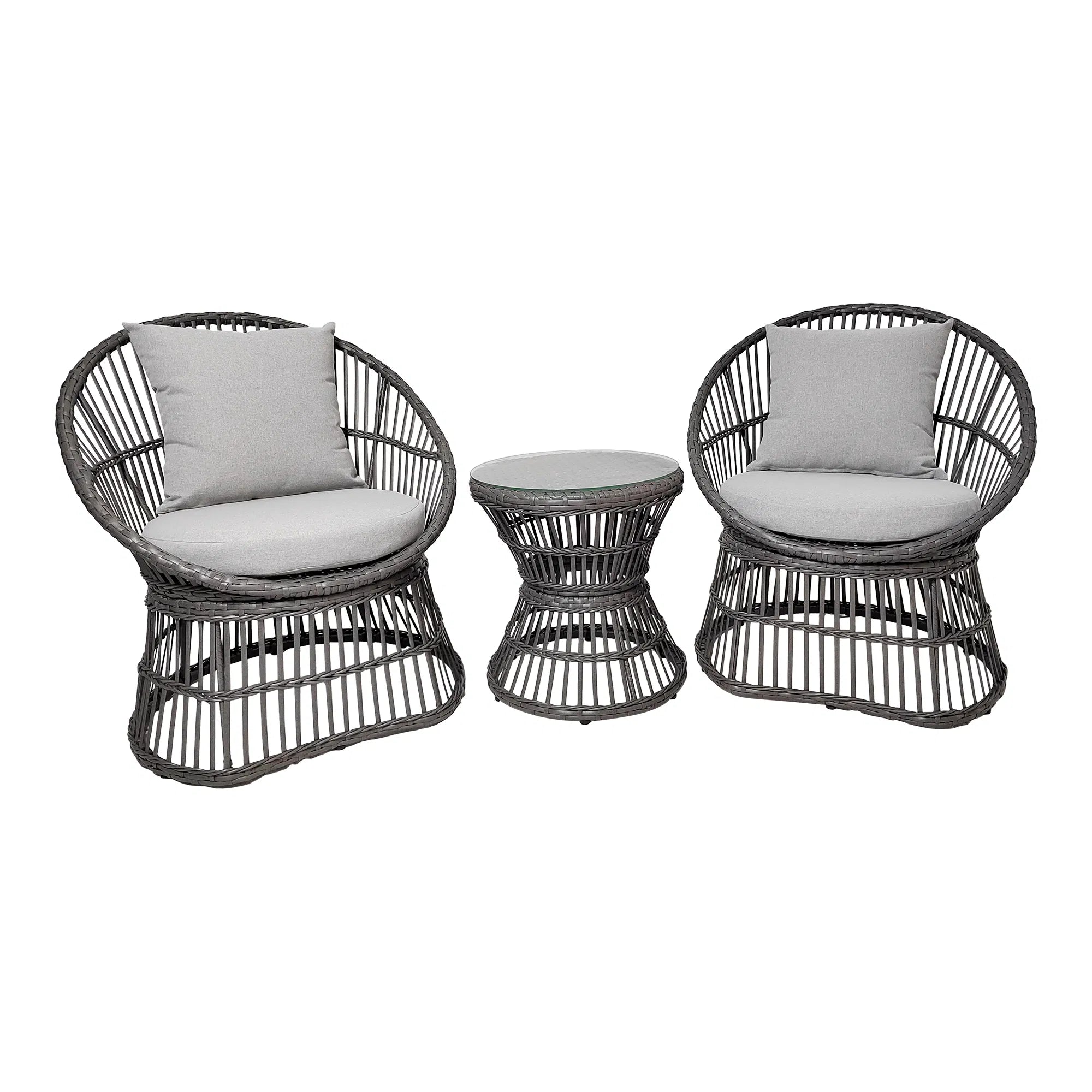 Garten Lounge Set Porto aus Rattan