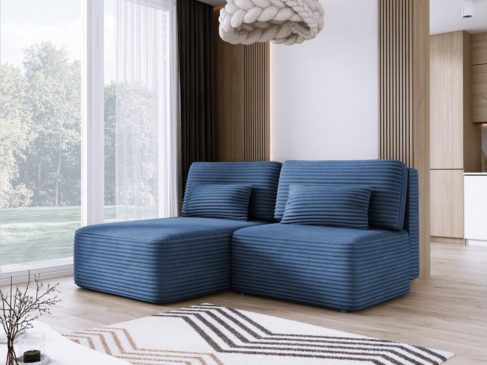 Designer Sofa Tilia Cordfløjl med sovefunktion og opbevaringsplads