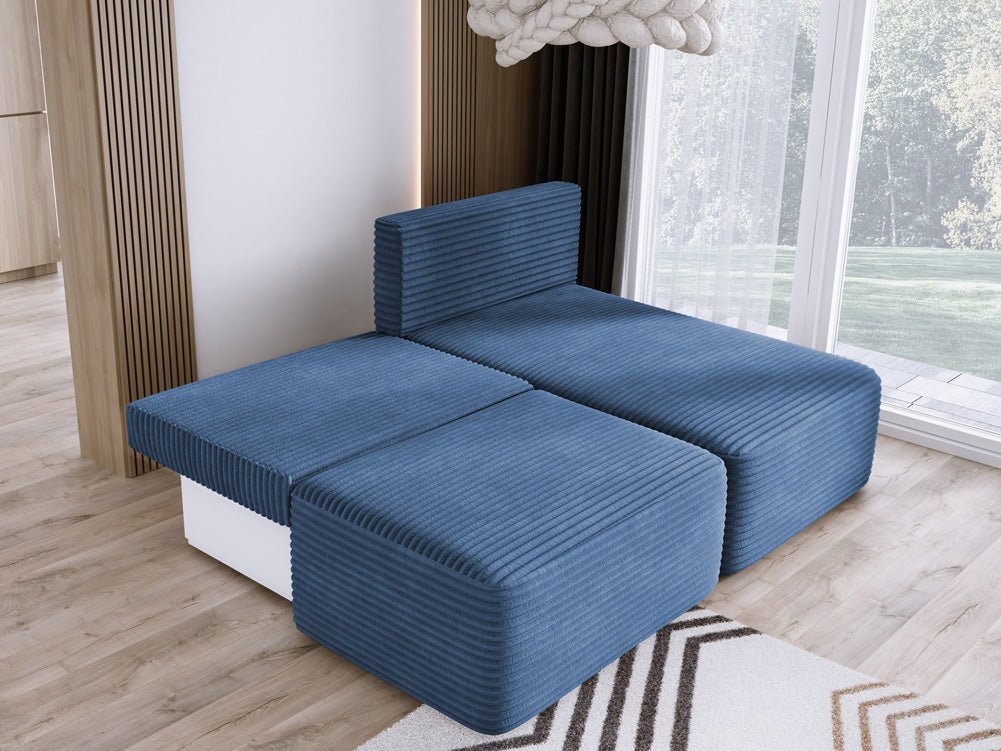 Designer Sofa Tilia Cordfløjl med sovefunktion og opbevaringsplads