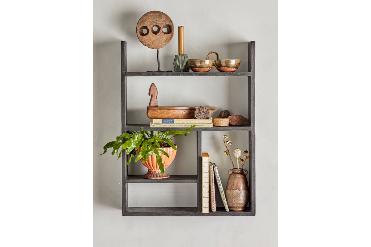 Vase Elio - Braun, aus Steingut