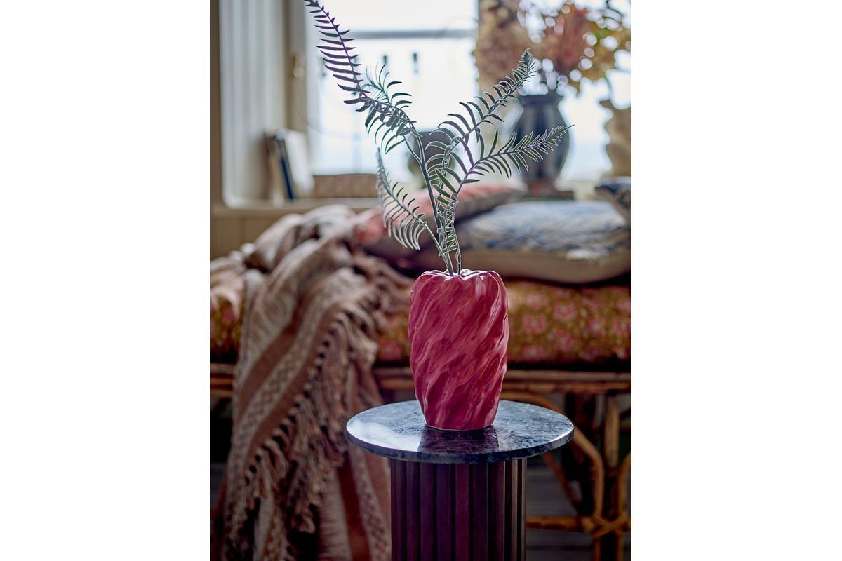 Vase Mila - Lyserød, af stentøj