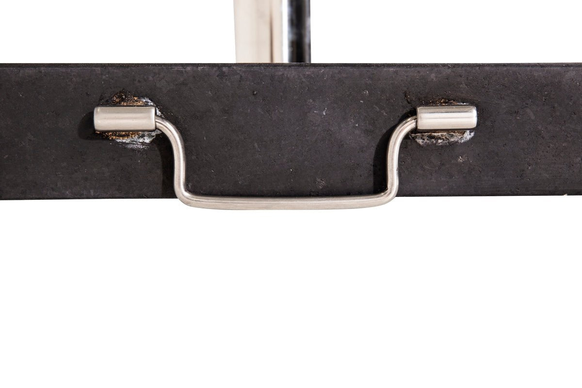 Parasolstander Inese - Granit parasolstander med håndtag og hjul i grå