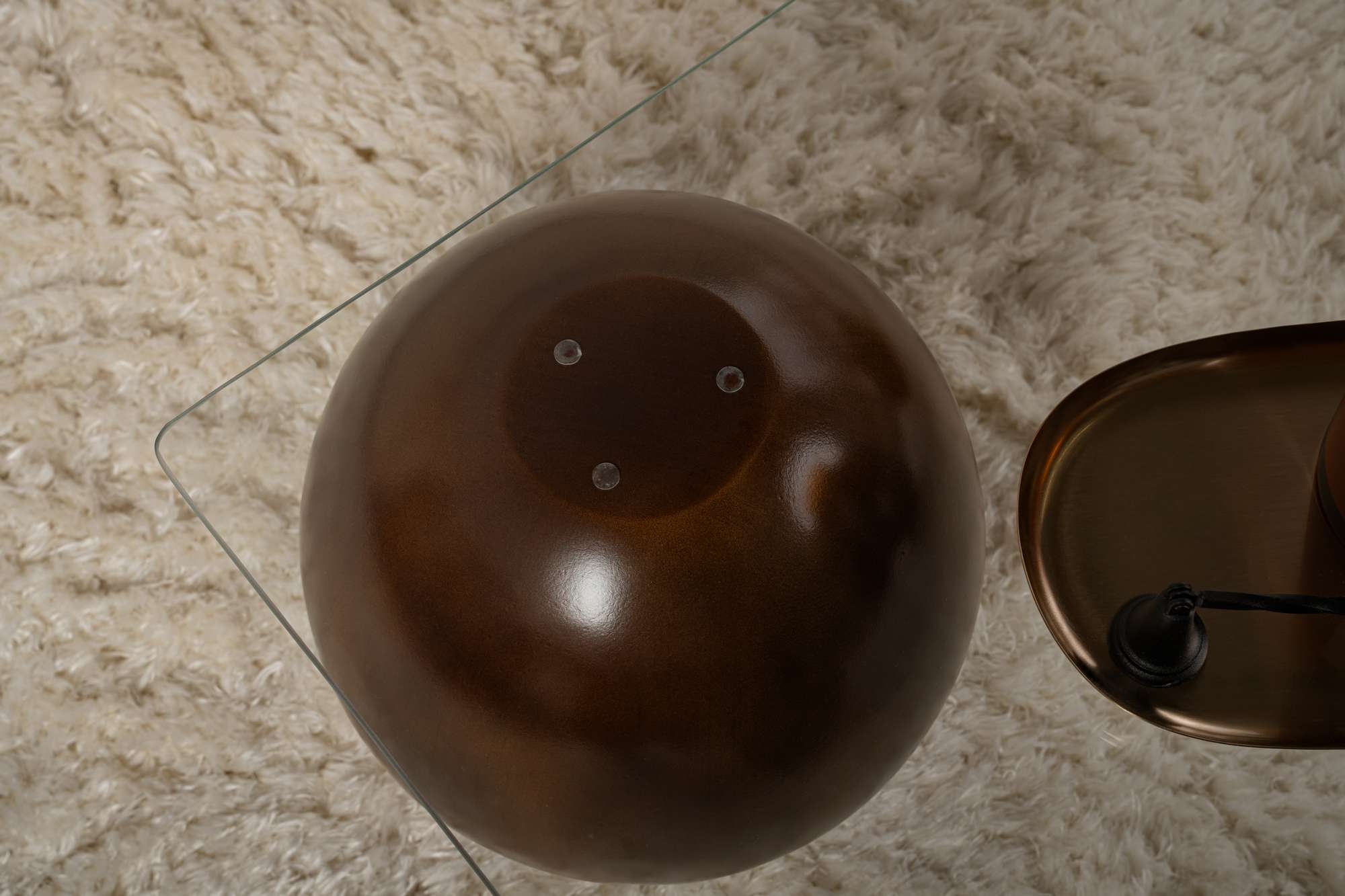 Sofabord Pavello - med rektangulær, hærdet glasbordplade