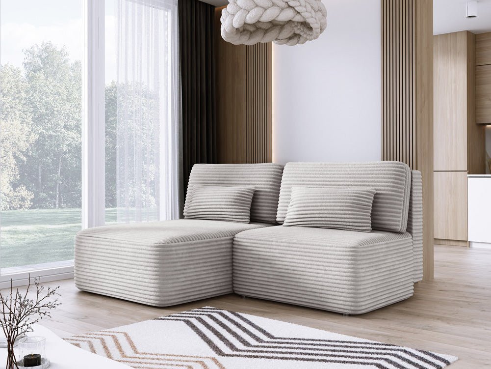 Designer Sofa Tilia Cordfløjl med sovefunktion og opbevaringsplads