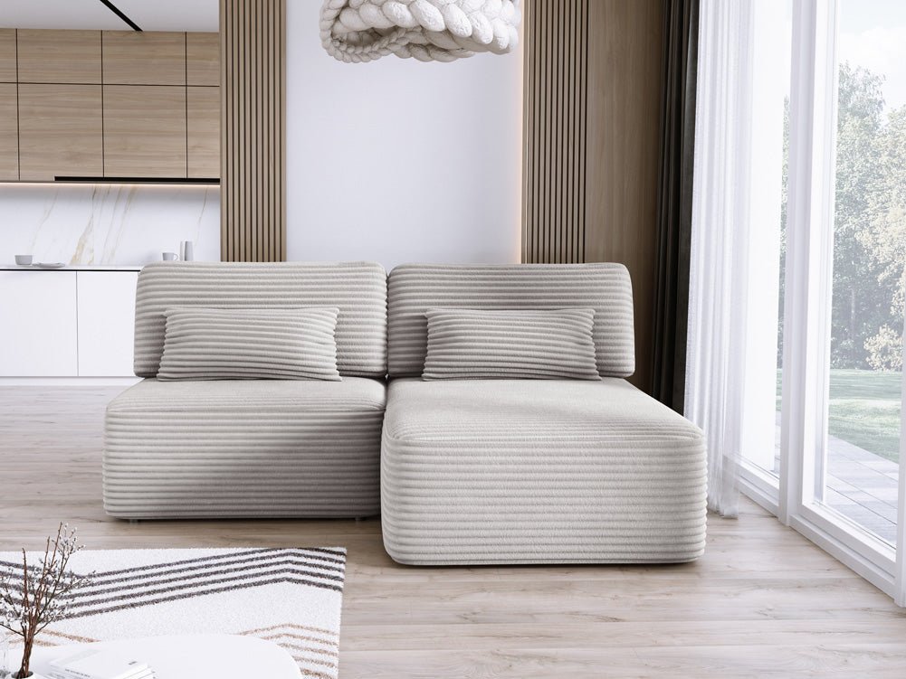 Designer Sofa Tilia Cordfløjl med sovefunktion og opbevaringsplads