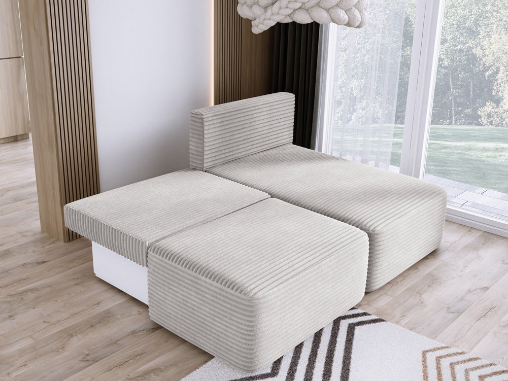 Designer Sofa Tilia Cordfløjl med sovefunktion og opbevaringsplads