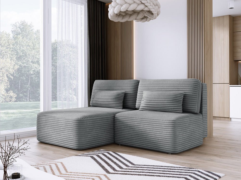 Designer Sofa Tilia Cordfløjl med sovefunktion og opbevaringsplads