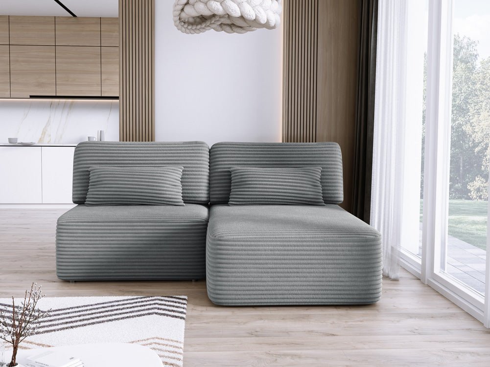 Designer Sofa Tilia Cordfløjl med sovefunktion og opbevaringsplads