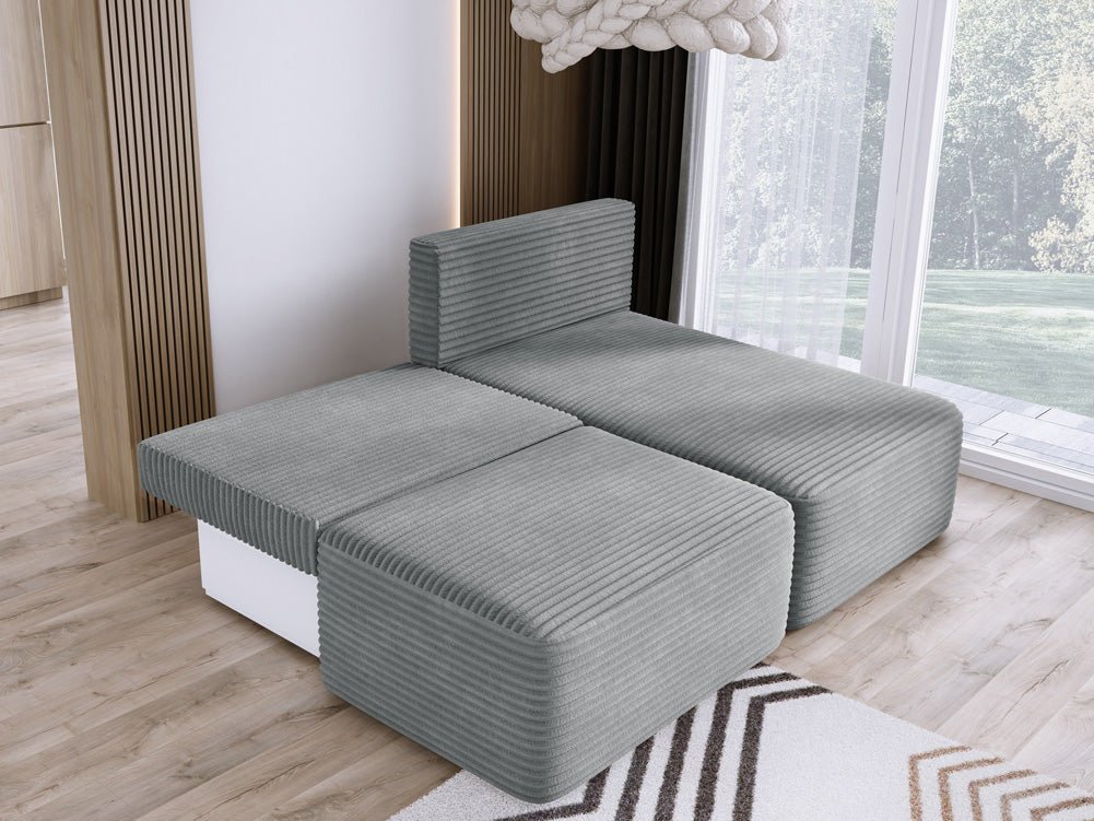 Designer Sofa Tilia Cordfløjl med sovefunktion og opbevaringsplads