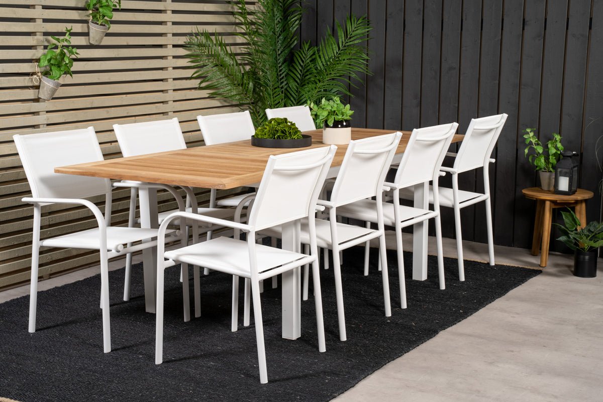 2 stk. sæt - Havestol Marena i Textilene/Aluminium