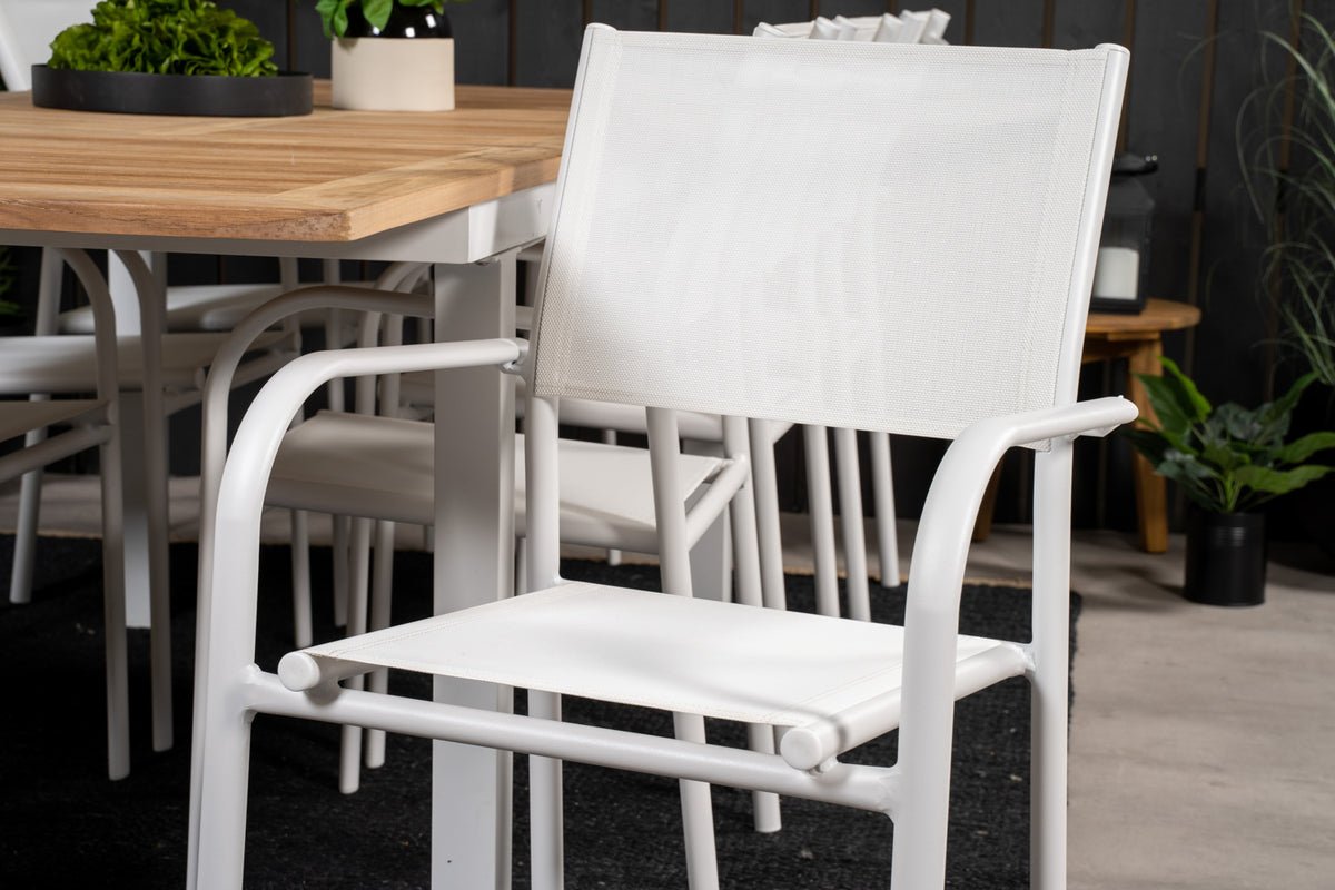 2 stk. sæt - Havestol Marena i Textilene/Aluminium