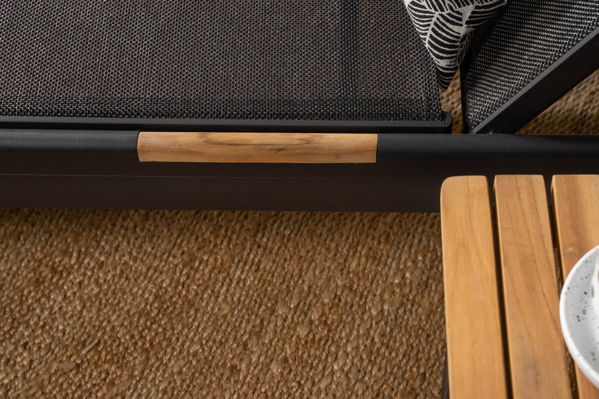 2er Set - Sonnenliege Brasilien aus Textilene und Aluminium